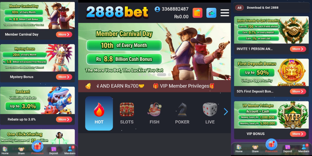 2888bet Game Interface