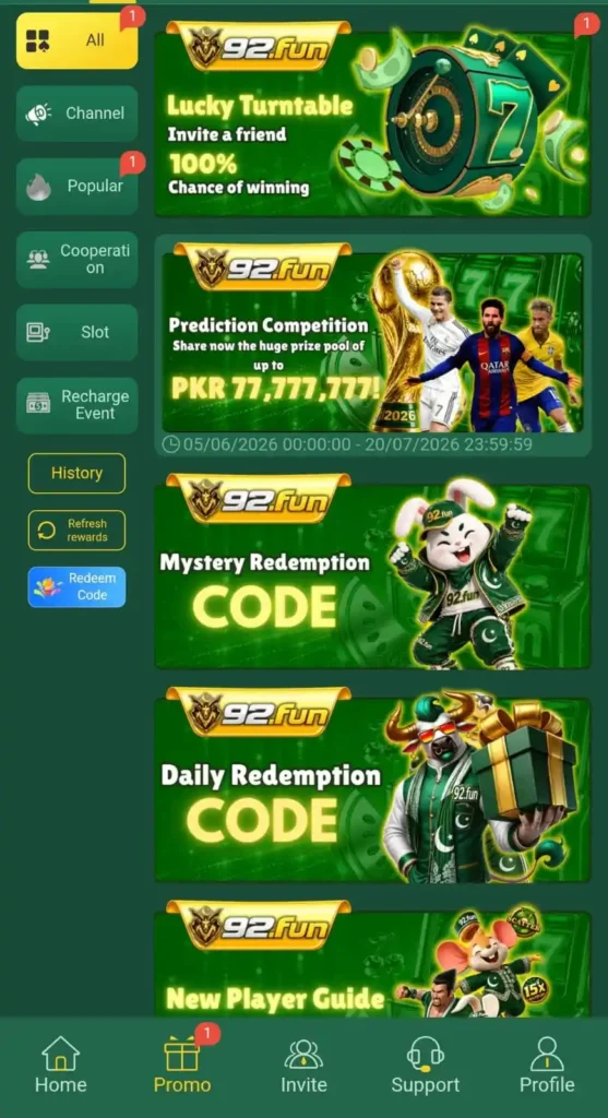 92fun game bonuses