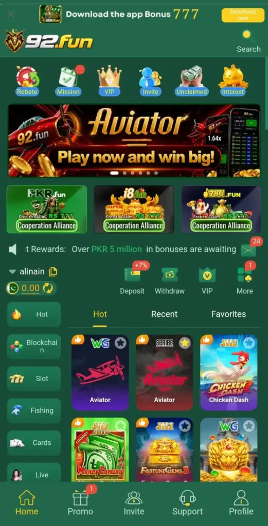 92fun game interface