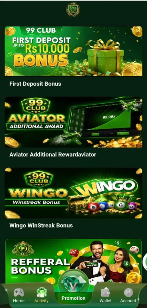 99club game bonuses