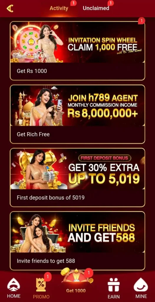H789 game bonuses