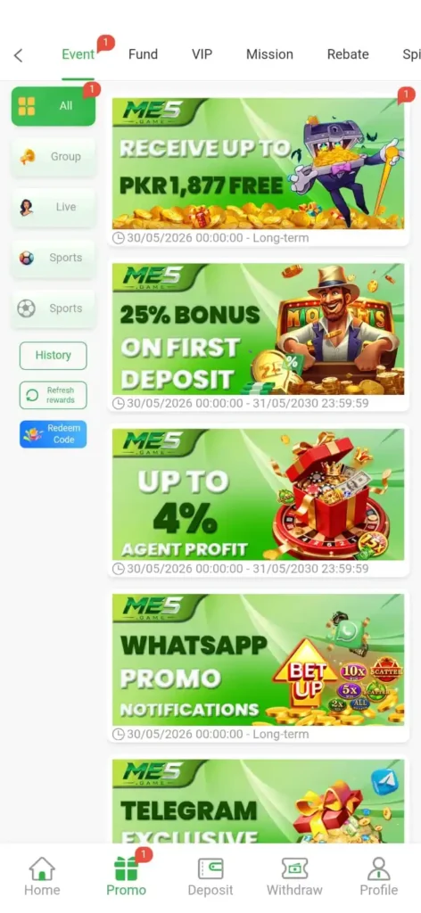 me5 game bonuses